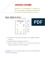 Exercice Chromatographie Corrigé