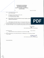 Communication From The Co-Operation Department To The Registrar of Co-Operative Societies On Thursday, 17 July 2014