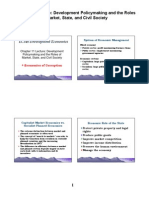 Chapter 11 Lecture: Development Policymaking and The Roles of Market, State, and Civil Society