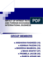 Impact of Intrest Rate, Inflation and Foreign Exchange On International Business