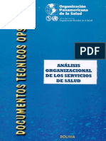 Analisis Organizacional de Los Servicios de Salud