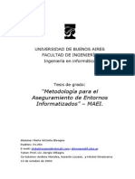 "Metodología para El Aseguramiento de Entornos Informatizados" - MAEI