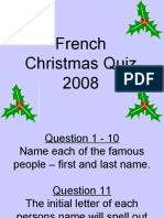 Christmas Quiz French