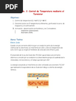 Control de Temperatura Mediante El Termistor