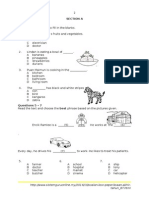 Ujian Penilaian Bahasa Inggeris Tahun 3 KSSR Kertas 1