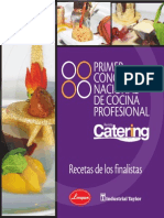 Recetas 1 Concurso Revista Catering Recetas Ganadoras PDF