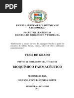 Elaboración y Ensayo In-Vivo de Enjuagues Bucales A Partir de