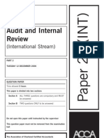 Audit and Internal Review