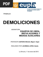 DEMOLICIONES Tipos