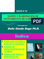 Diseño y Elaboracion de Instrumentos de Investigacion