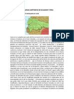 Problemas Limítrofes de Ecuador y Peru Sol