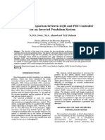 Performance Comparison Between LQR and PID Controller For An Inverted Pendulum System