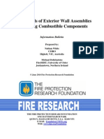 Bulletin Fire Hazards of Exterior Wall Assemblies Containing Combustible Components