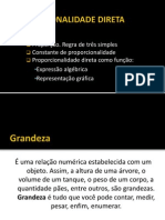 Proporcionalidade Direta