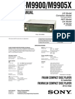 Sony Cdx-m9900, Cdx-m9905x Service Manual