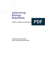 Reforming Energy Subsidies