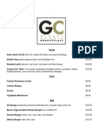 GC Marketplace Menu