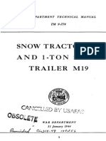 TM 9-774 Snow Tractor M7 and 1-Ton Snow Trailer M19