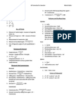 8th STD Formula