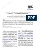 Can Flat-Ramp-Flat Fault Geometry Be Inferred From Fold Shape?: A Comparison of Kinematic and Mechanical Folds