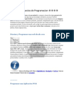 Ideas para Proyectos de Programacion PDF