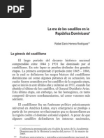 LA ERA DE LOS CAUDILLOS EN REP. DOMINICANA - Rafael Herrera Rodríguez