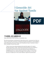 Gendered Genocide Sri Lanka's War Against Tamils