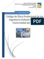 Código de Ética Profesional de Los Ingenieros Industriales de La Universidad Del Sabes