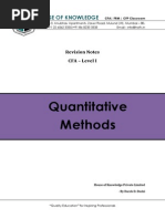 Quantitative Methods: House of Knowledge