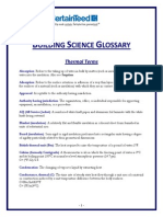 Building Science Glossary