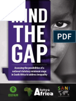 Mind The Gap: Inequality and A Minimum Wage in South Africa