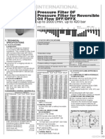 Pressure Filter DF Pressure Filter For Reversible Oil Flow DFF/DFFX