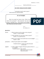 Post Test Phil IrIGrade 2.air and Sunlight - Oral