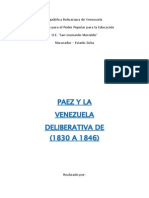 Paez y La Venezuela Deliberativa