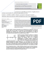 Determinación de Parametros de Solubilidad de Poly (E-Caprolactona) Sustitución de Solvente para Microencapsulación