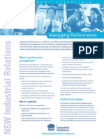 Managing Performance