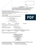 Evaluación 6° - Tercera Unidad - Poesía