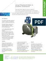 Pumping Polyelectrolyte in Wastewater Treatment