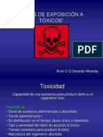 Tipos de Exposición Toxicologia