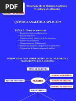 Quimica Analitica Aplicada: Departamento de Química Analítica y Tecnología de Alimentos