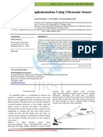 Model Radar Implementation Using Ultrasonic Sensor