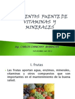 Vitaminas y Minerales en Alimentos