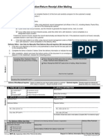 US Postal Service Form 3811a