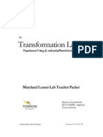 Bacterial Transformation MDLL Teacher Manual PDF