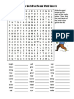 Irregular Verbs Word Search