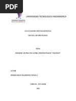 Informe Final de Las Practicas Pre - Profesionales