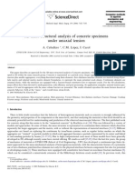 3D Meso-Structural Analysis of Concrete Specimens Under Uniaxial Tension