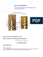 Fingering Scheme For Saxophone