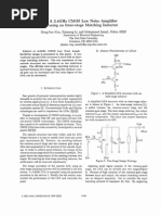 A 2.4 GHZ CMOS Low Noise Amplifier Using An Inter-Stage Matching Inductor