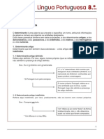 Classe e Subclasses Dos Determinantes